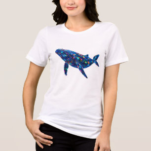 T-shirt En Tri-matière Dauphin Diamant - Art Vibrant