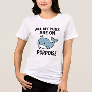 T-shirt En Tri-matière Dauphin drôle jeu de mots Baleine Amoureux de l'oc