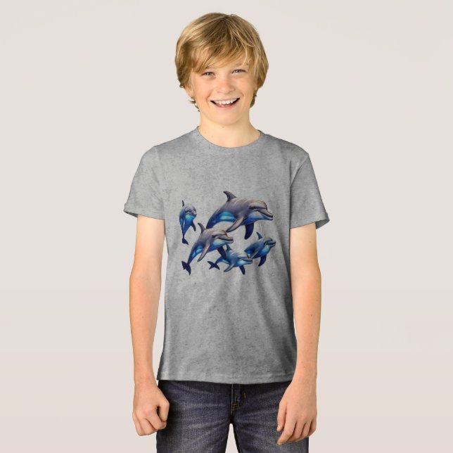 T-shirt En Tri-matière Dauphins joueurs (Recto plein)
