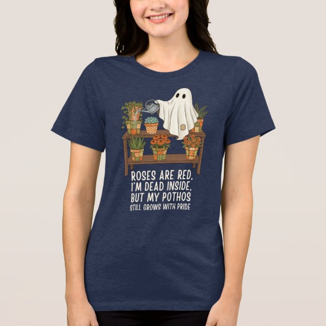 T-shirt En Tri-matière Dead Inside - Funny Ghost Plant Lover (Recto)