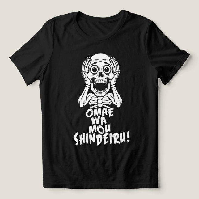 T-shirt En Tri-matière Dead Serious: Omae Wa Mou Shindeiru Skeleton Tee (Design Recto)