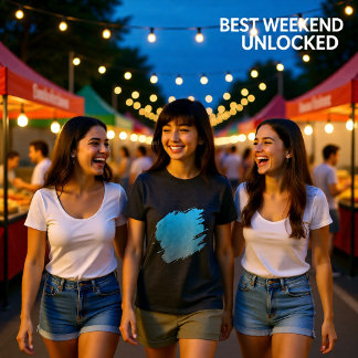 T-shirt En Tri-matière Débit au-dessus des dunes