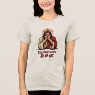 T-shirt En Tri-matière Déceptions Vous Toutes - Drôle Jésus Facepalm
