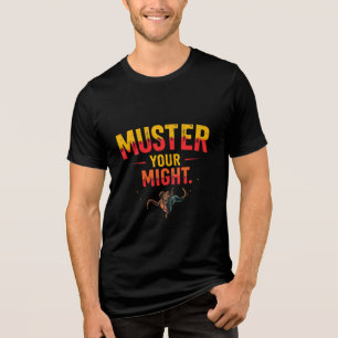 T-shirt En Tri-matière Déchaînez Votre Puissance – Graphique Mode Bête