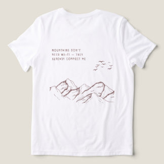 T-shirt En Tri-matière Déconnecté dans les Montagnes – Détox Numérique
