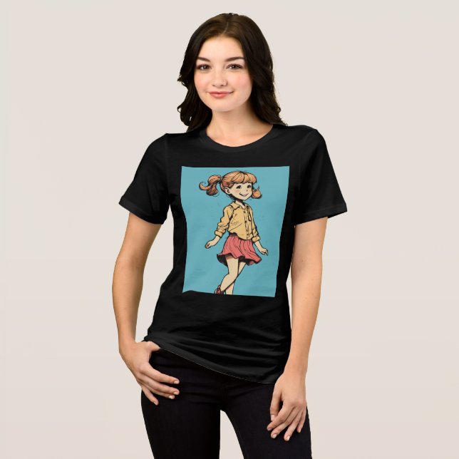 T-shirt En Tri-matière Découverte Joyeuse : Une Petite Fille Atteinte (Recto plein)