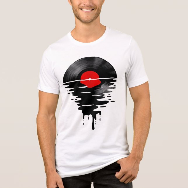 T-shirt En Tri-matière Deejay record cool (Recto)