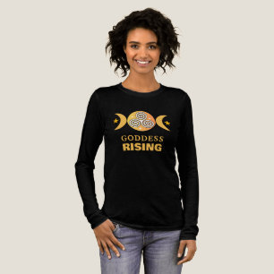 T-shirt En Tri-matière Déesse Levante Tee à Manches Longues Jaune Doré