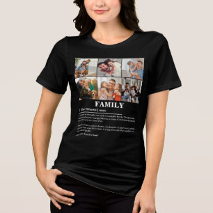 T-shirt En Tri-matière Définition personnalisée de la famille de collages