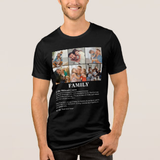 T-shirt En Tri-matière Définition personnalisée de la famille de collages