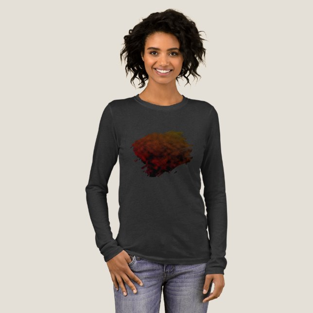 T-shirt En Tri-matière Dégradé ambre (Recto complet)