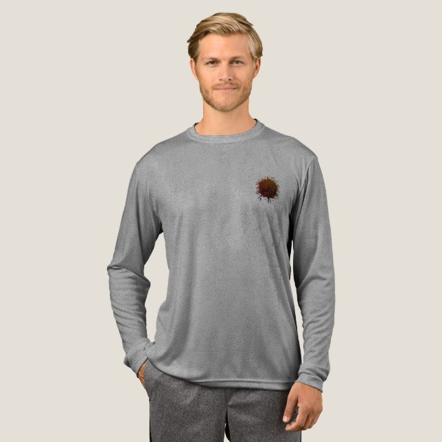 T-shirt En Tri-matière Dégradé ambre (Recto complet)