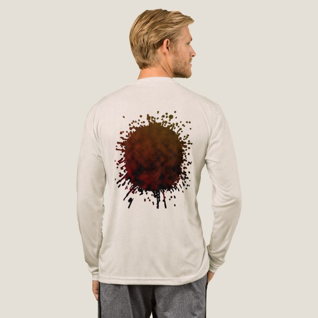 T-shirt En Tri-matière Dégradé Ambre (Verso complet)