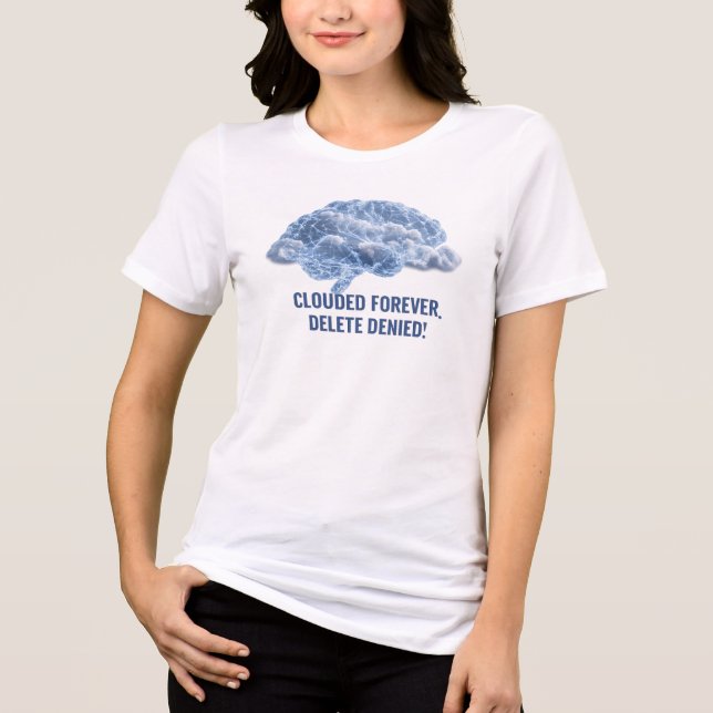 T-shirt En Tri-matière Déjà Bouché, Impossible de Supprimer ! (Recto)