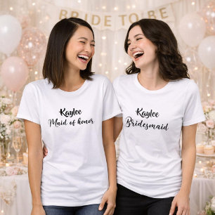 T-shirt En Tri-matière Demoiselle d'honneur Personnalisé 