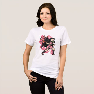 T-shirt En Tri-matière Démon éveillé Nezuko - Art d'action d'anime stylis