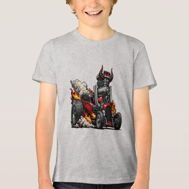 T-shirt En Tri-matière Démon Hot Rod (Recto)