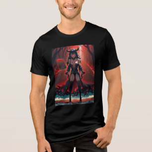 T-shirt En Tri-matière Démoniaque au Carrefour, Fille Démon de l'Anime