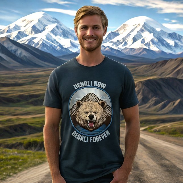 T-shirt En Tri-matière Denali Now, Denali Forever (Créateur téléchargé)