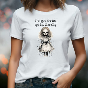 T-shirt En Tri-matière Déplaisant Spirit Girl Ghoul Halloween Costume pou