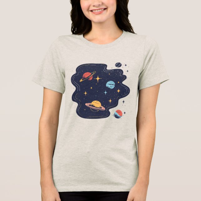 T-shirt En Tri-matière Dérive cosmique (Recto)