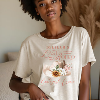 T-shirt En Tri-matière Dernier Rodeo Chic Cowgirl Casquette Western Bride