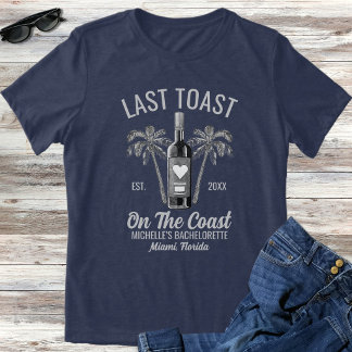 T-shirt En Tri-matière Dernière Toast Sur La Côte Demoiselles D'Honneur