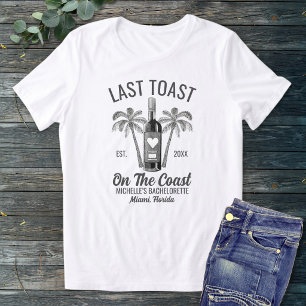 T-shirt En Tri-matière Dernière Toast Sur La Mariée De Bachelorette De La
