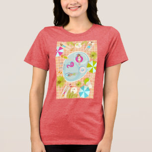 T-shirt En Tri-matière Des filles et des garçons du bikini jouant au jeu 