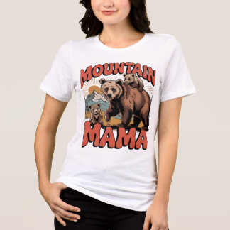 T-shirt En Tri-matière Design de Mountain Mama