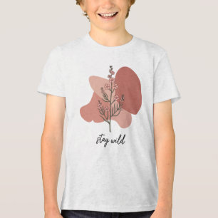 T-shirt En Tri-matière Design floral sauvage