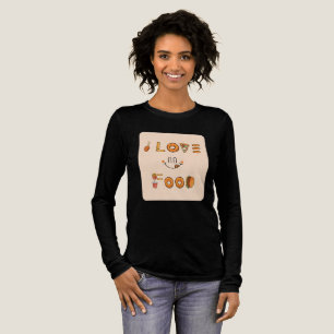 T-shirt En Tri-matière Design gourmand avec pizza, beignets, hamburger &
