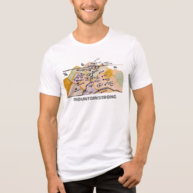 T-shirt En Tri-matière Design original Mountain Strong (Recto)