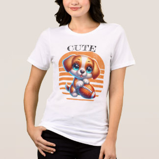 T-shirt En Tri-matière Design papillon floral Dachshund
