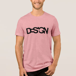 T-shirt En Tri-matière Design Text Tee - Vibes créatives et artistiques !