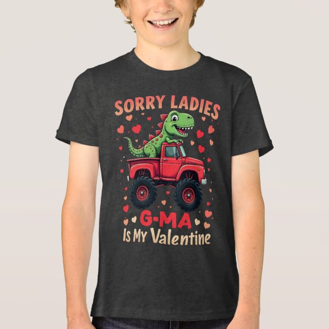 T-shirt En Tri-matière Désolé, Mesdames G-Ma, Ma Saint Valentin (Recto)