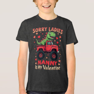 T-shirt En Tri-matière Désolé Mesdemoiselles Nounou Est Ma Saint-Valentin