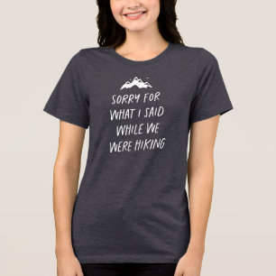 T-shirt En Tri-matière Désolé pour ce que j'ai dit pendant que nous faisi