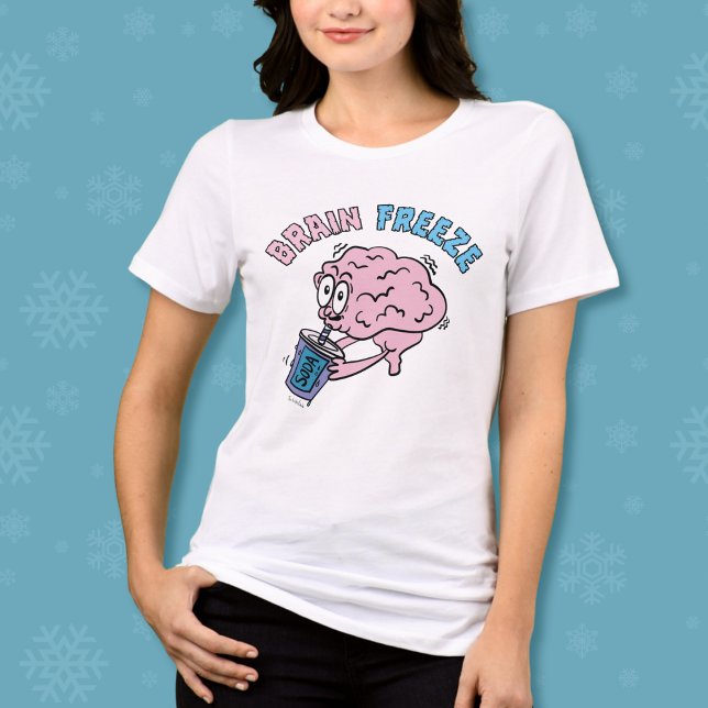 T-shirt En Tri-matière Dessin amusant sur le gel du cerveau (Créateur téléchargé)