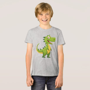 T-shirt En Tri-matière Dessin animé de dinosaure sympathique