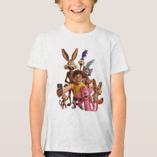 T-shirt En Tri-matière Dessin animé de l'équipe de selfies d'animaux drôl