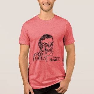 T-shirt En Tri-matière dessin animé de méchant flippant
