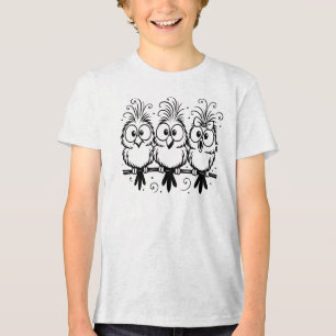 T-shirt En Tri-matière Dessin Animé Oiseaux Drôles-56456
