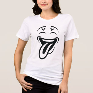 T-shirt En Tri-matière Dessin drôle visage