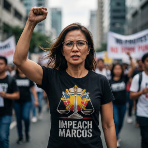 T-shirt En Tri-matière Destituer Marcos Corruption Philippine Manifestati