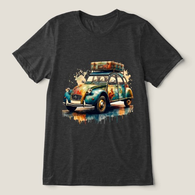 T-shirt En Tri-matière Deux Chevaux (Design Recto)