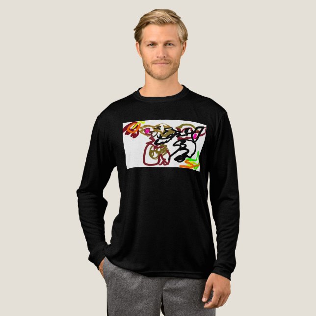 T-shirt En Tri-matière Deux loups Automne (Recto complet)