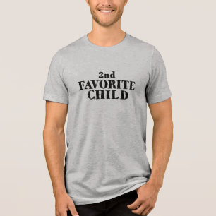 T-shirt En Tri-matière Deuxième enfant drôle préféré frère fils fille