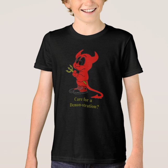 T-shirt En Tri-matière Devil Care for a DEMONstraton ? (Recto)