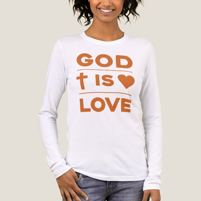 T-shirt En Tri-matière Dieu est amour (Recto)